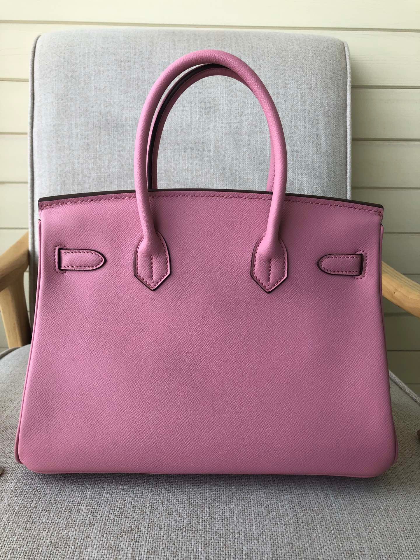 Hermes Birkin 35 Bag In Pink Epsom Leather