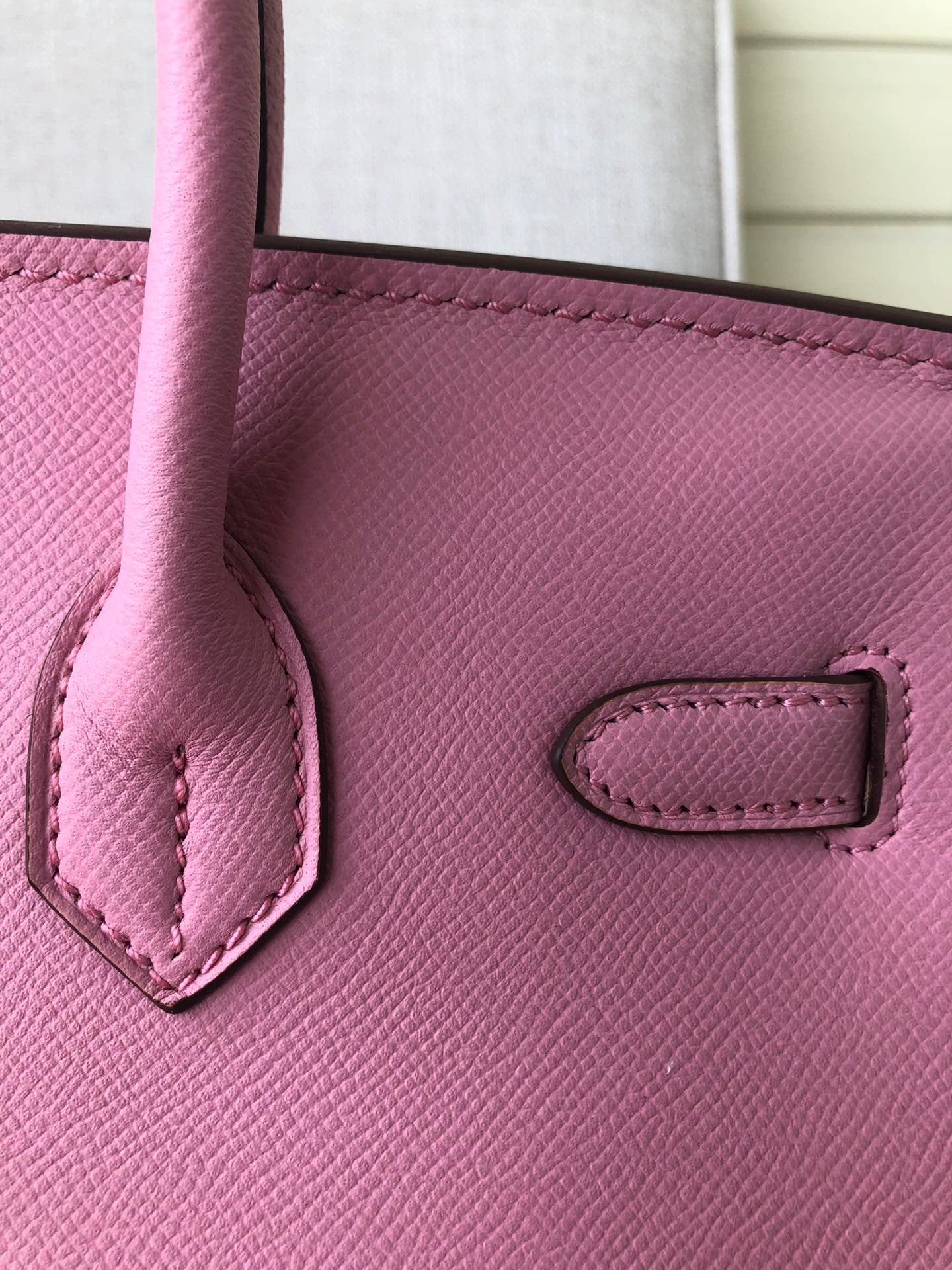 Hermes Birkin 35 Bag In Pink Epsom Leather