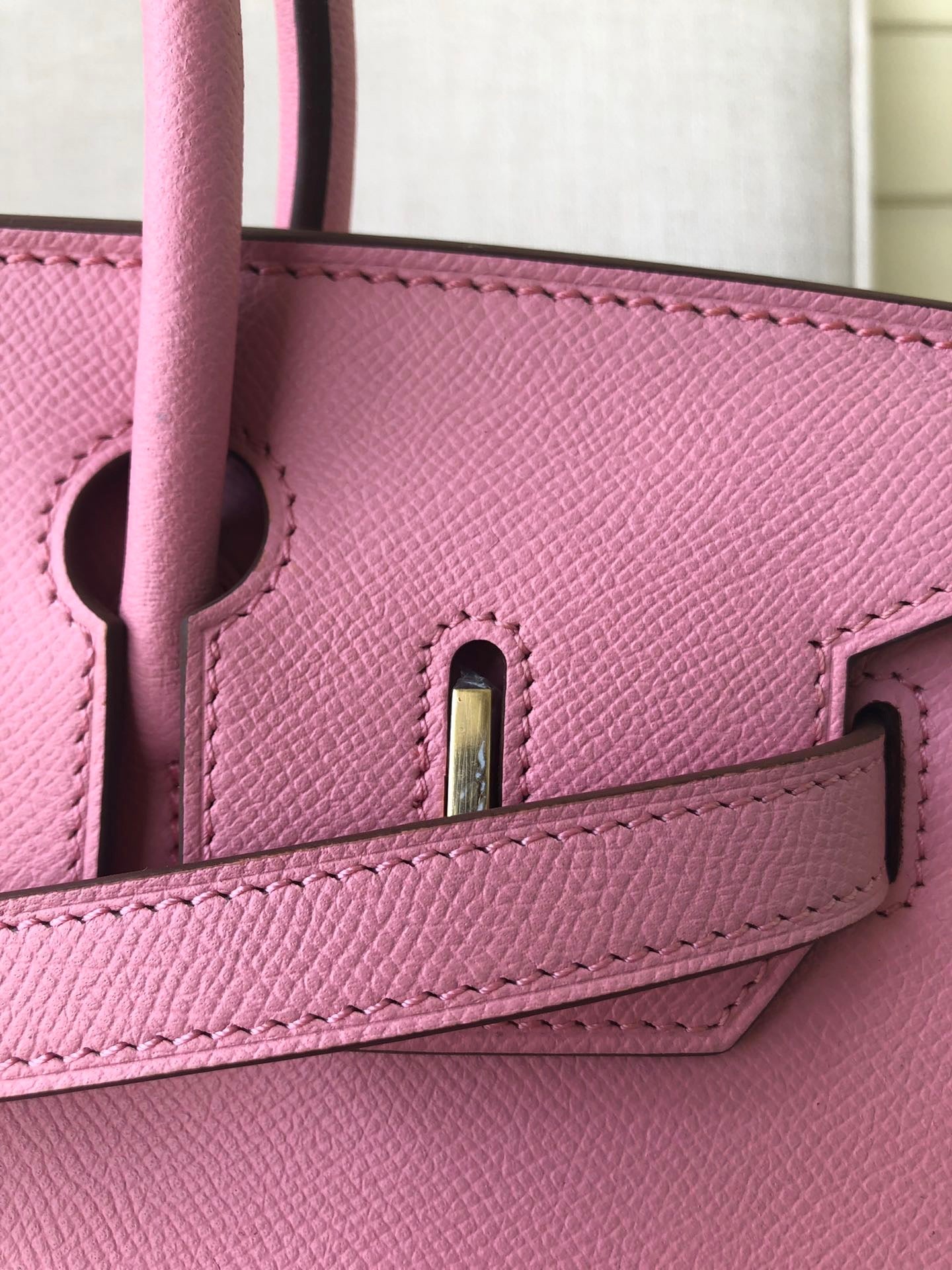 Hermes Birkin 35 Bag In Pink Epsom Leather