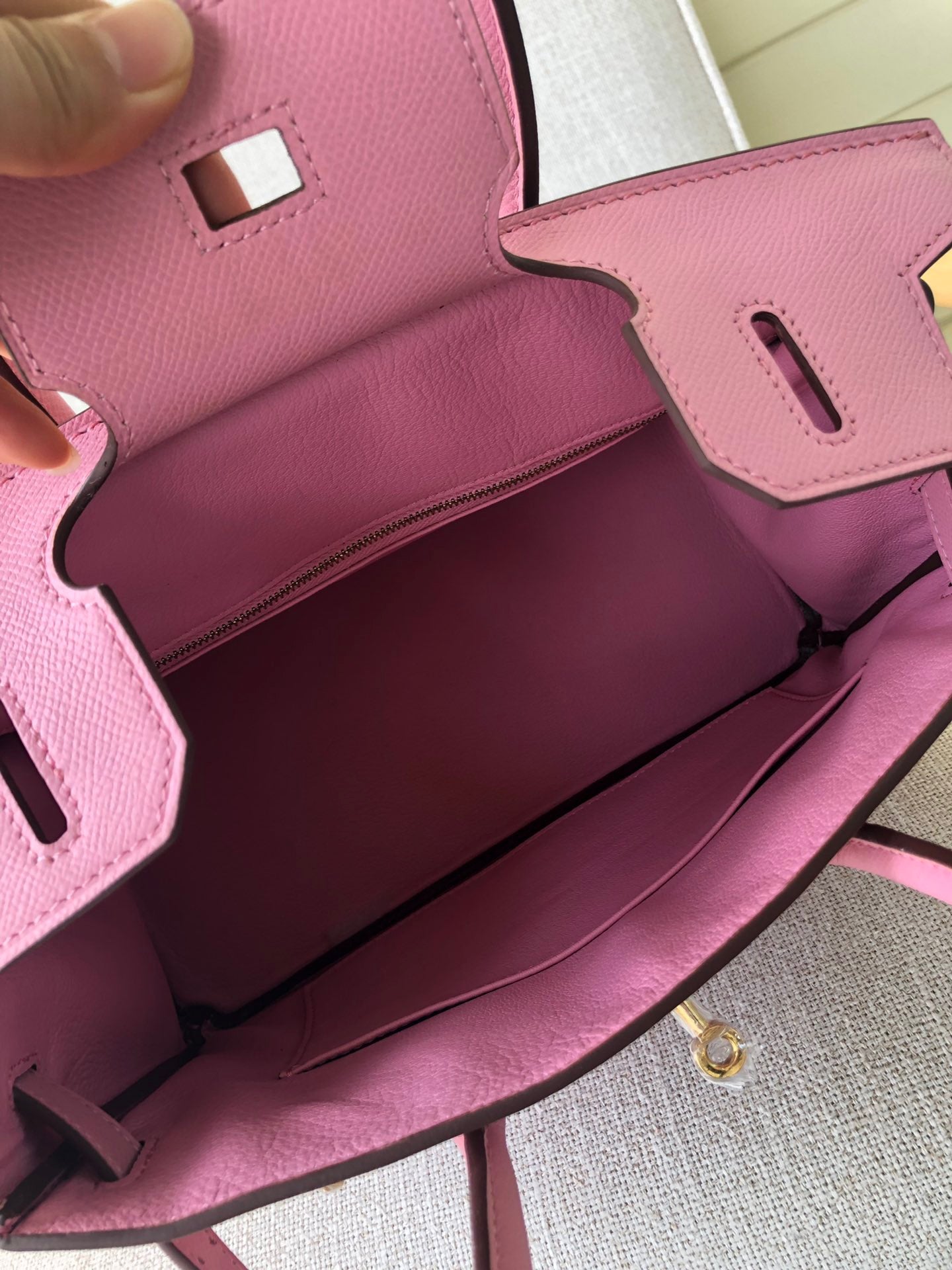 Hermes Birkin 35 Bag In Pink Epsom Leather