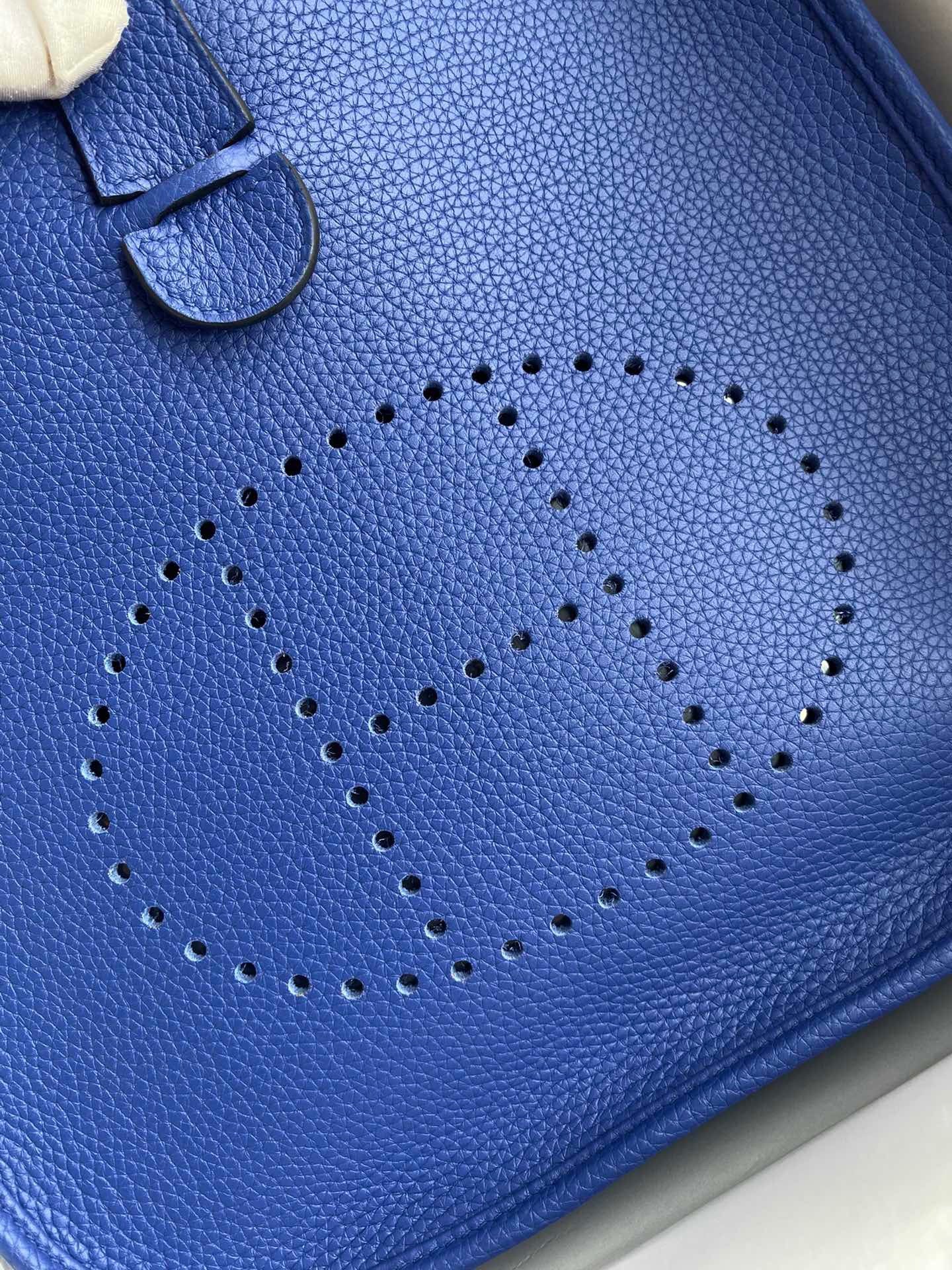 Hermes Evelyne III 29 Bag In Blue Electric Taurillon Clemence Leather