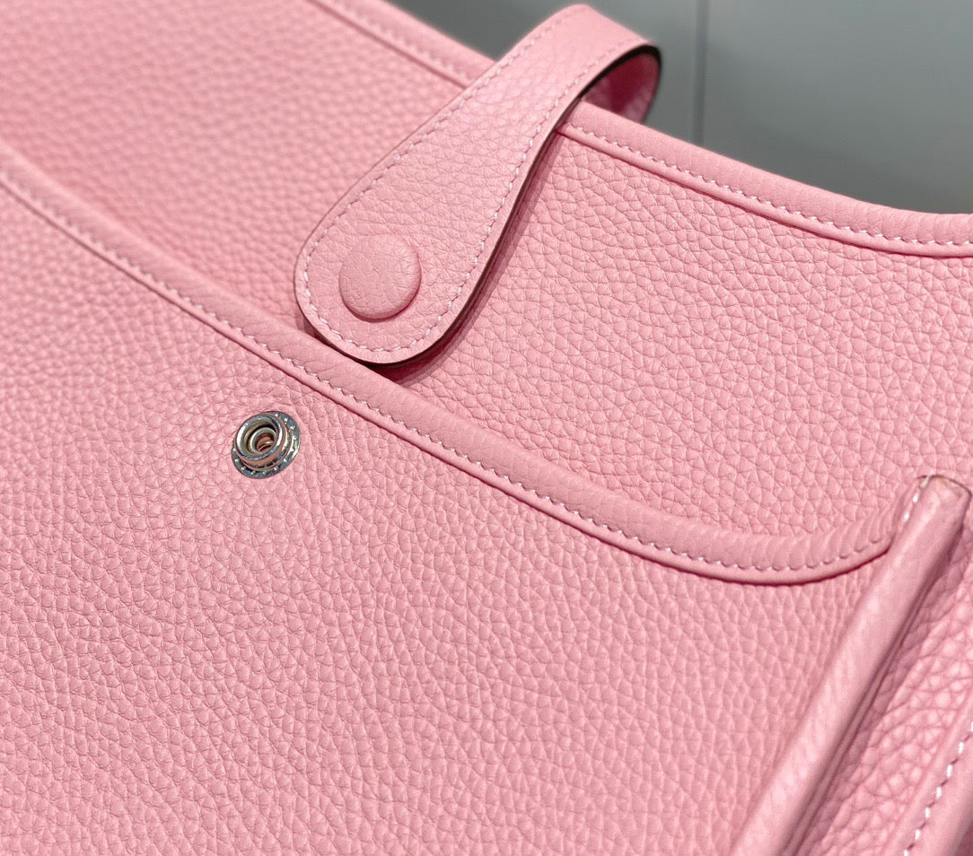 Hermes Evelyne III 29 Bag In Pink Taurillon Clemence Leather