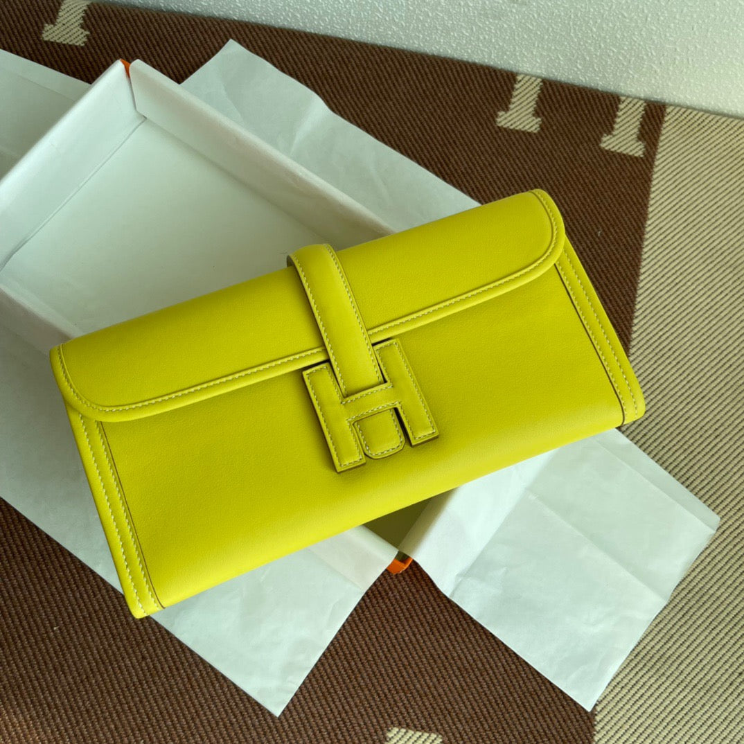 Hermes Jige Elan 29 Clutch Bag In 9R Line Swift Leather