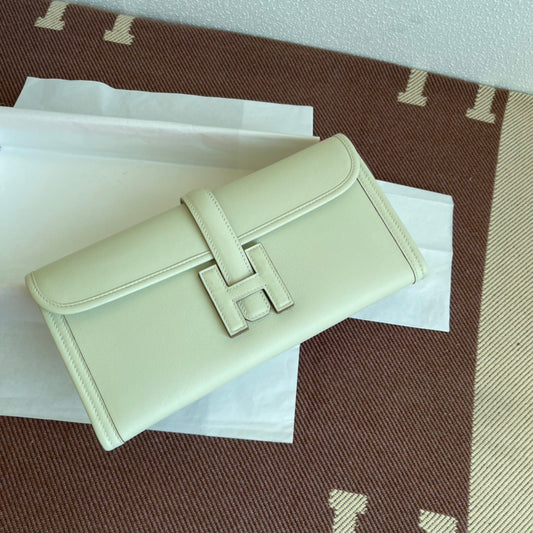 Hermes Jige Elan 29 Clutch Bag In Craie Swift Leather