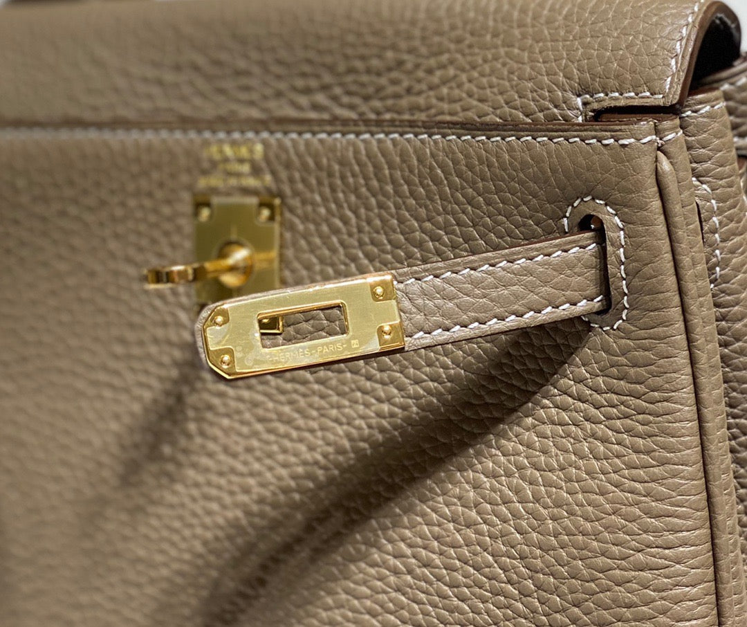 Hermes Kelly 20cm Bag In Etoute Togo Leather