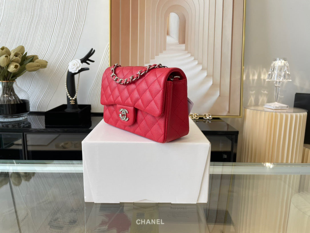 Chanel Mini Flap In Red Calfskin