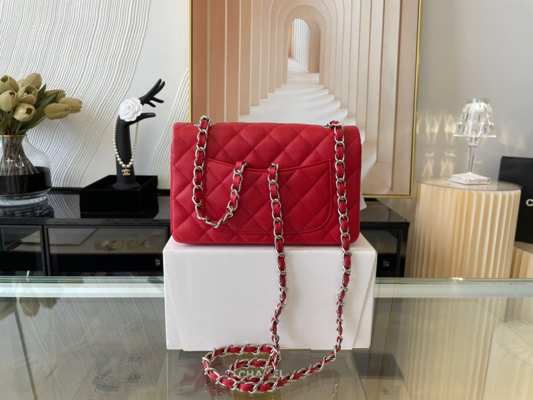 Chanel Mini Flap In Red Calfskin