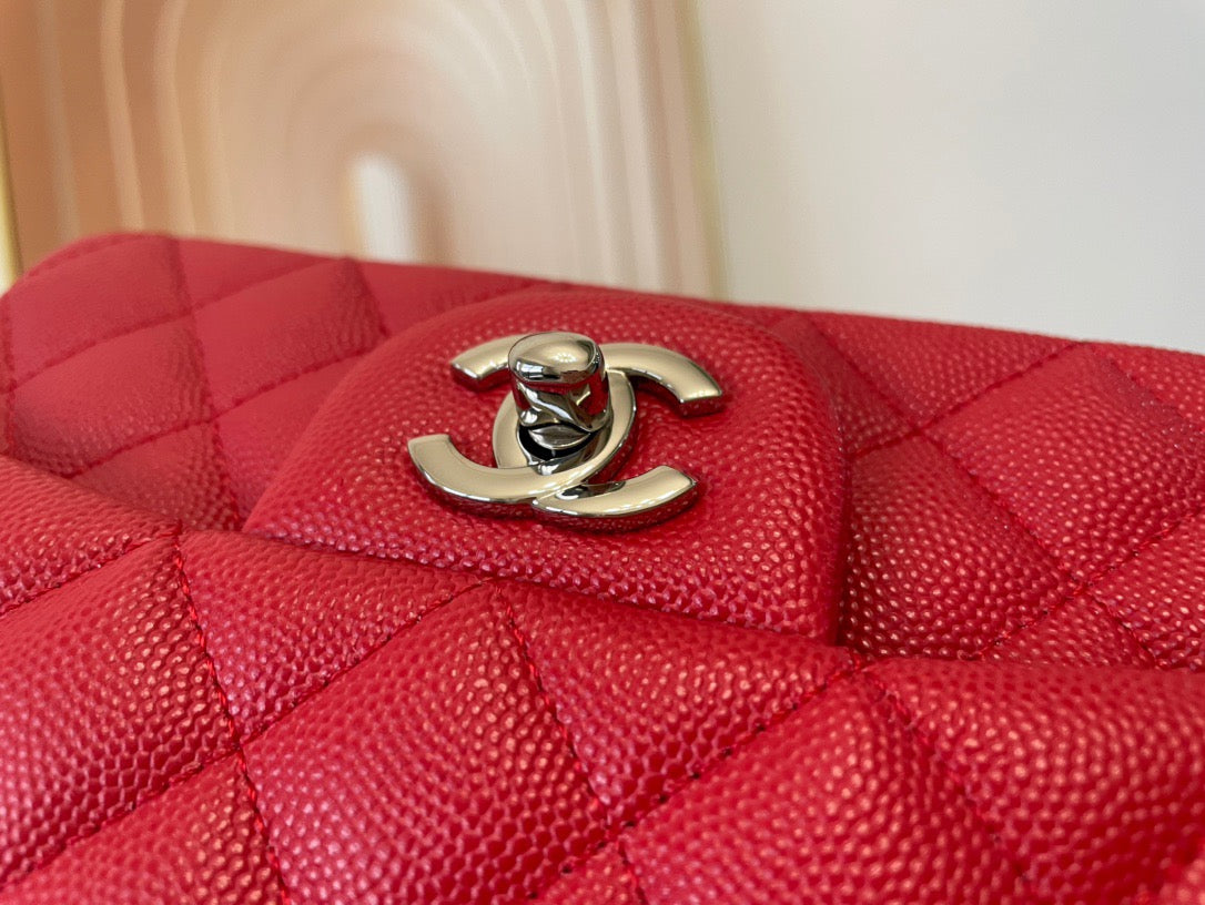 Chanel Mini Flap In Red Calfskin