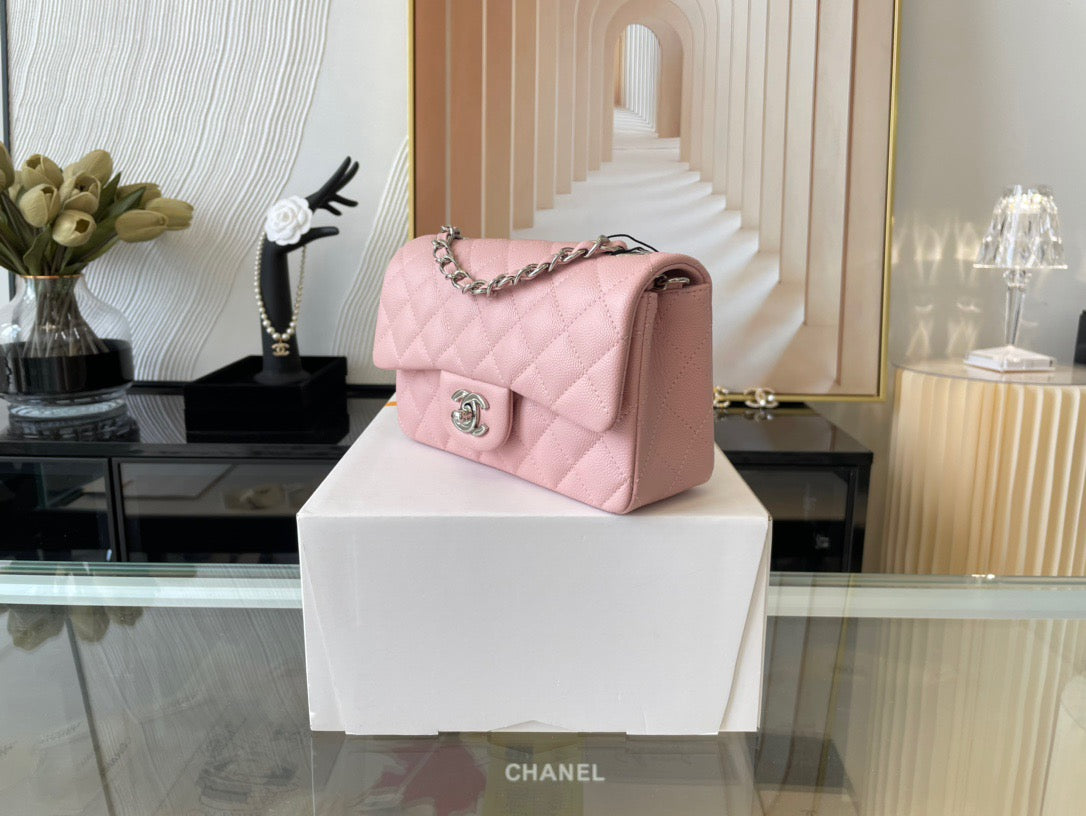 Chanel Mini Flap In Pink Calfskin