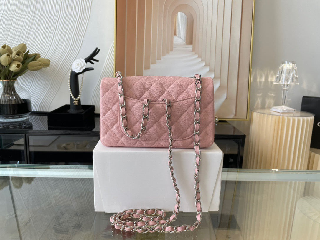 Chanel Mini Flap In Pink Calfskin