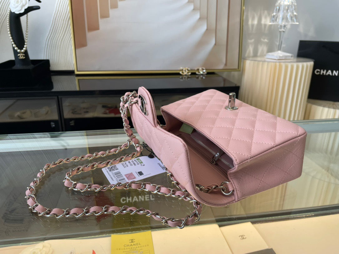 Chanel Mini Flap In Pink Calfskin