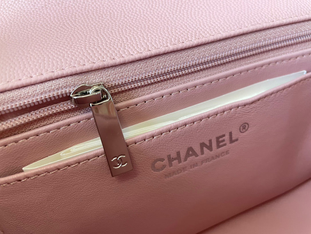 Chanel Mini Flap In Pink Calfskin