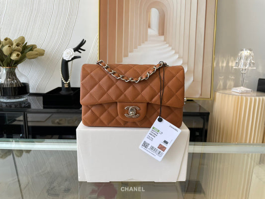 Chanel Mini Flap In Brown Calfskin