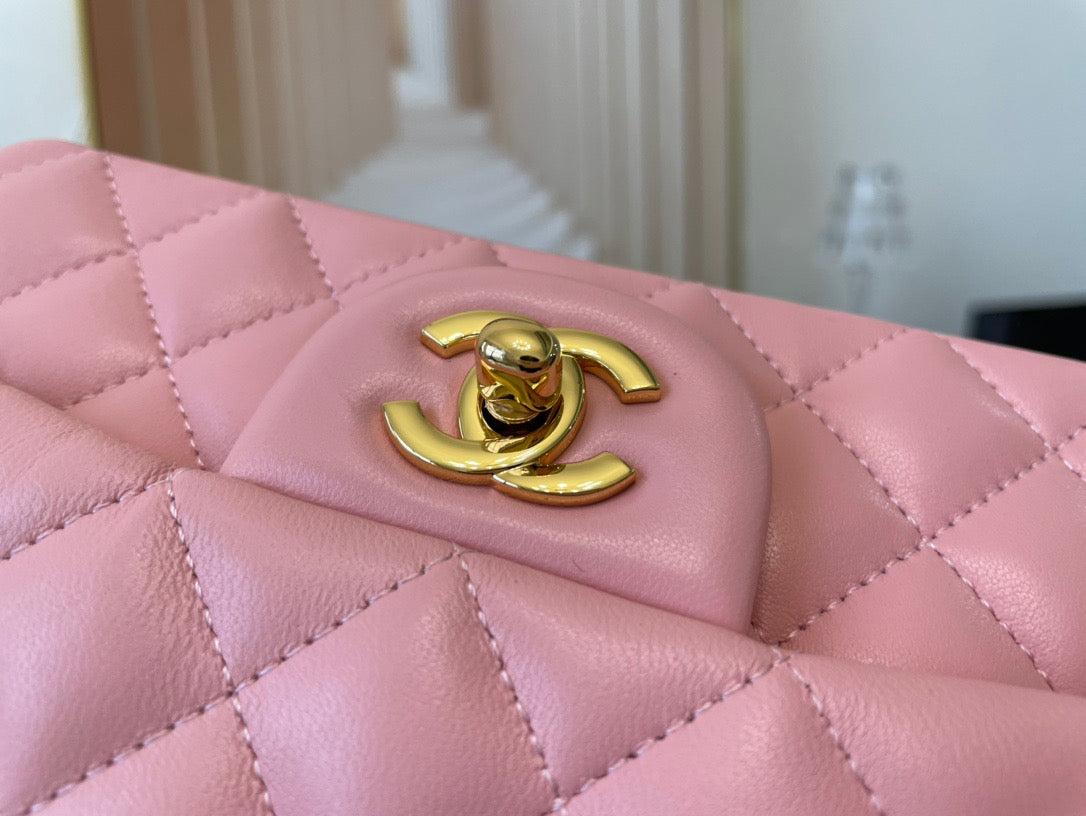 Chanel Mini Flap In Pink Lambskin