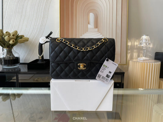 Chanel Classic Flap Small In Black Calfskin