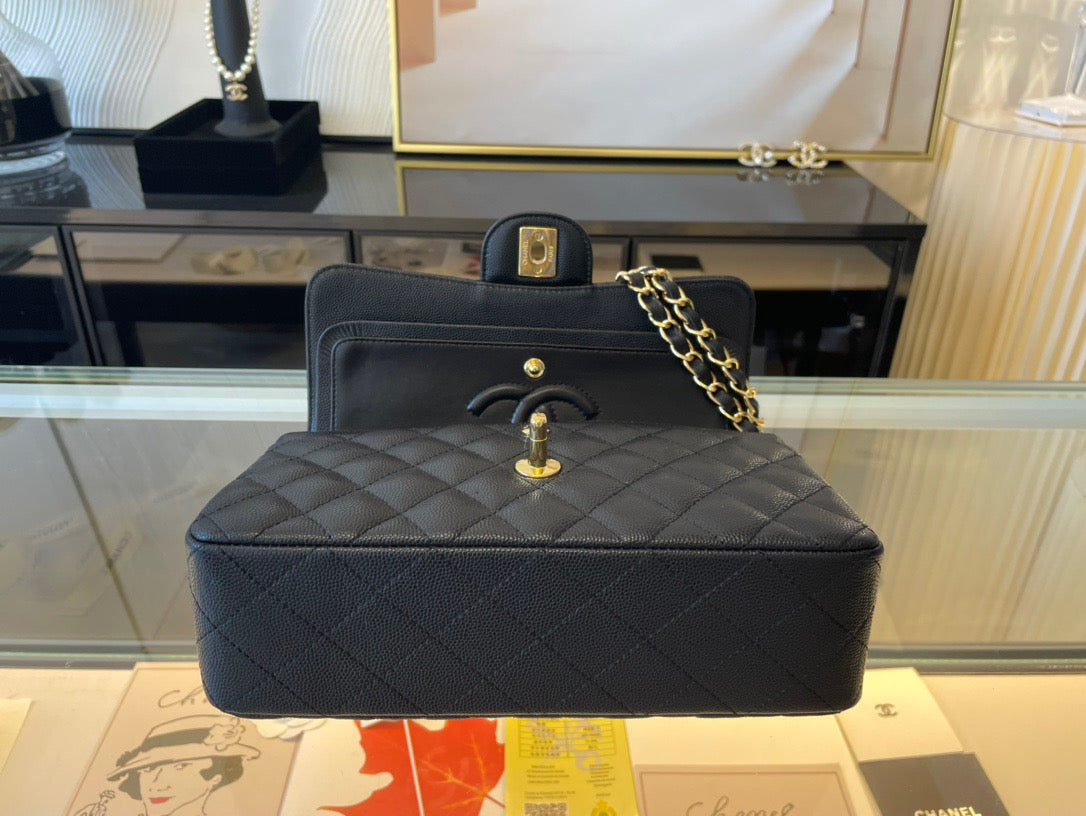 Chanel Classic Flap Small In Black Calfskin