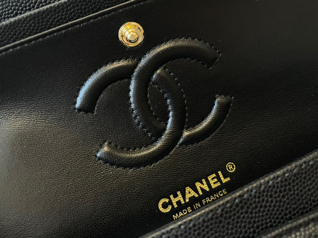 Chanel Classic Flap Small In Black Calfskin