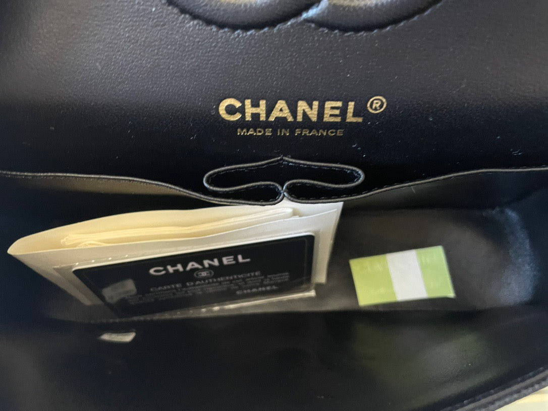 Chanel Classic Flap Small In Black Calfskin