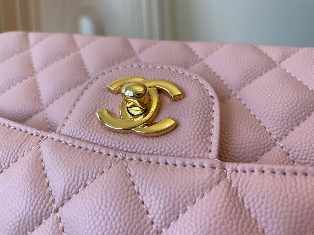 Chanel Classic Flap Small In Pink Calfskin