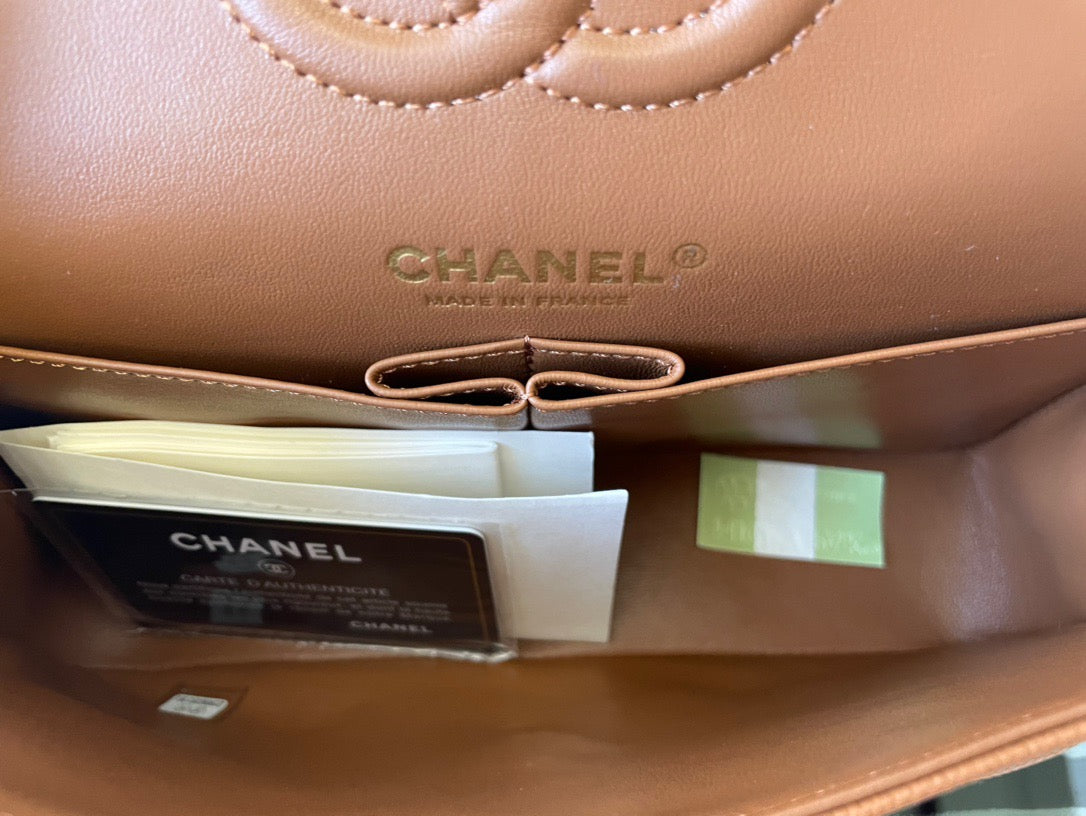 Chanel Classic Flap Small In Brown Calfskin