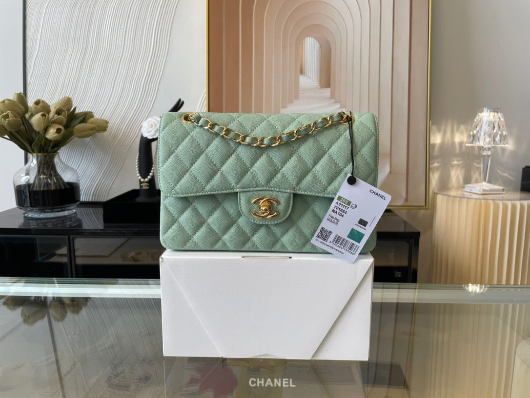 Chanel Classic Flap Small In Lagon Calfskin