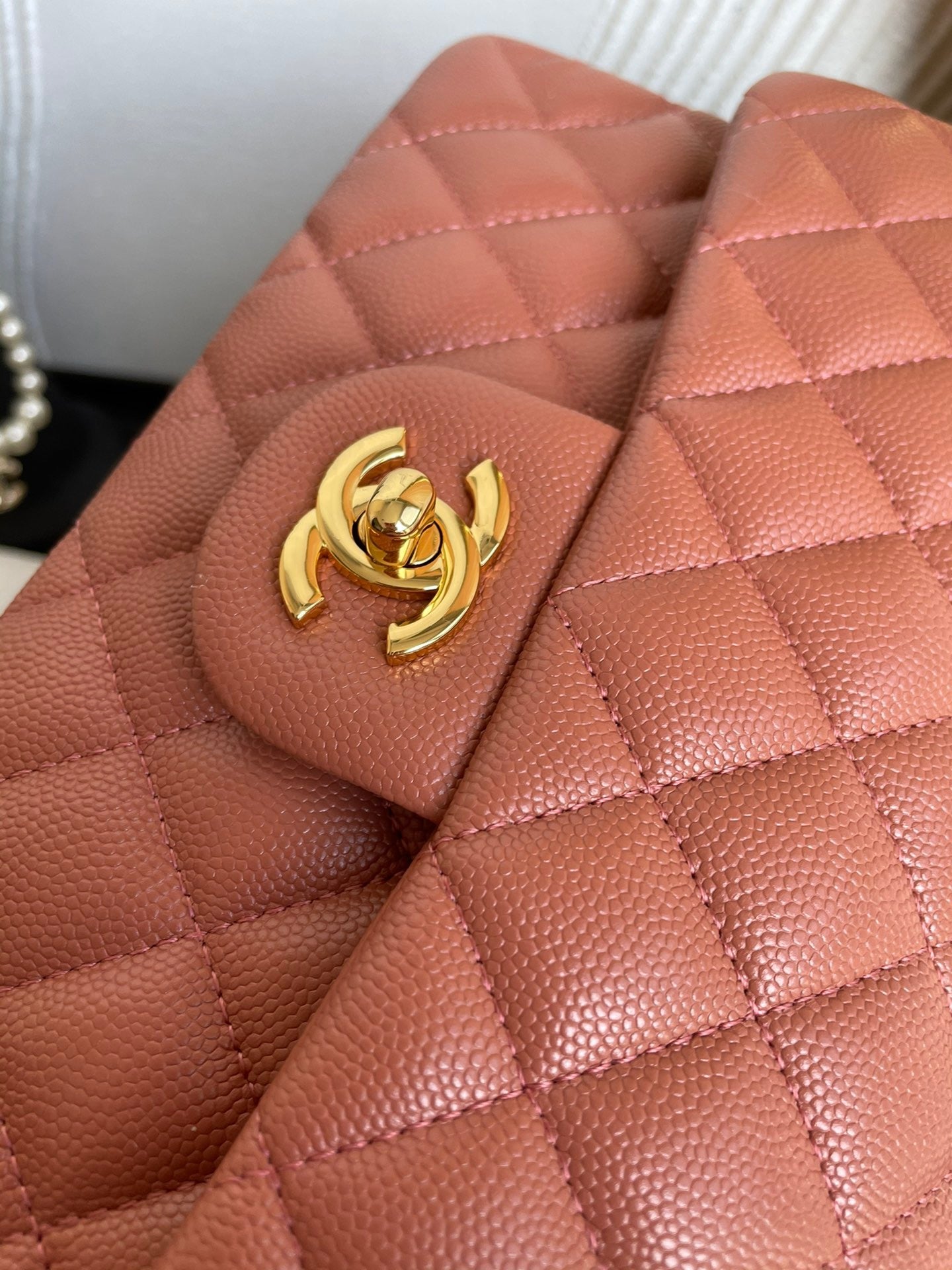 Chanel Classic Flap Small In Feu Calfskin