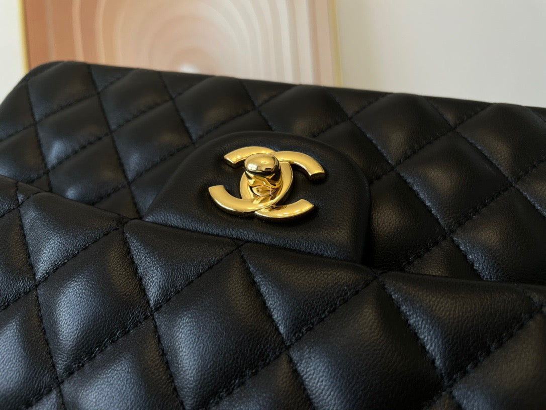 Chanel Classic Flap Small In Black Lambskin