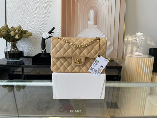 Chanel Classic Flap Small In Jaune Poussin Lambskin