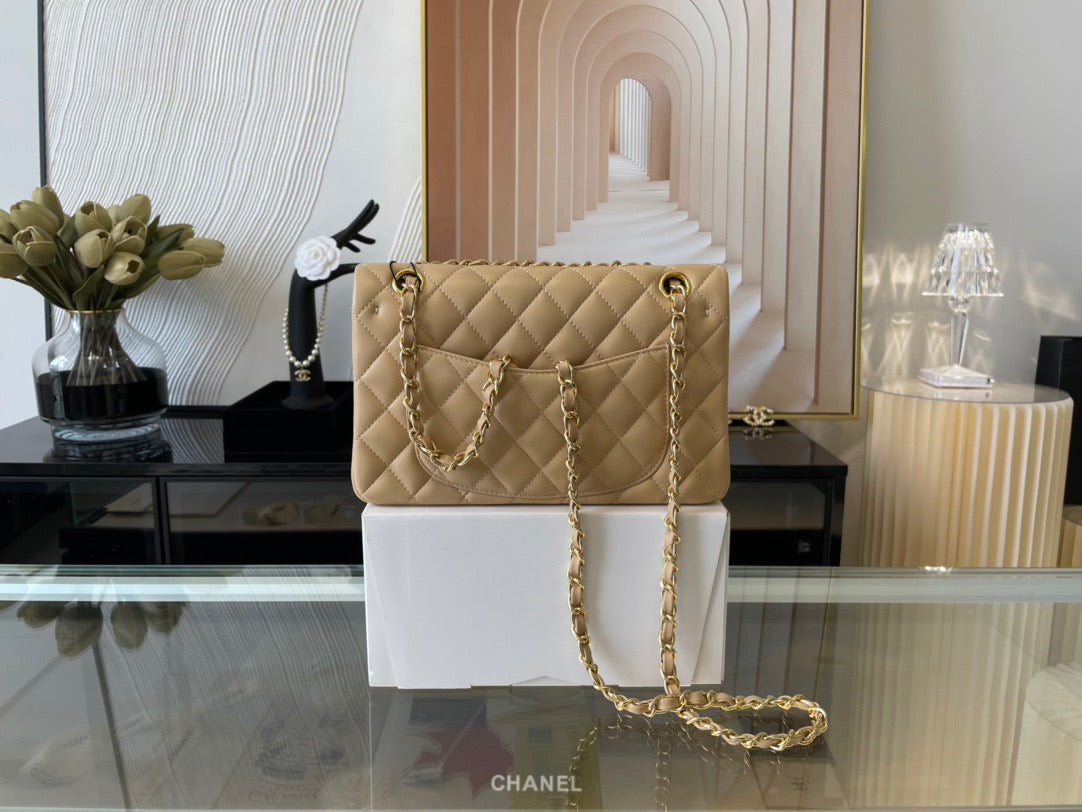 Chanel Classic Flap Small In Jaune Poussin Lambskin