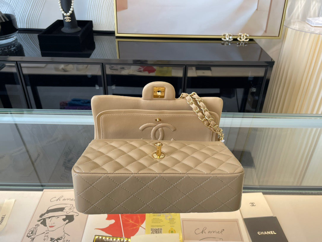 Chanel Classic Flap Small In Jaune Poussin Lambskin