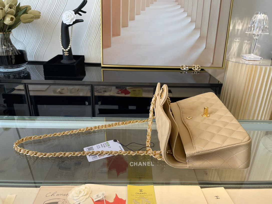 Chanel Classic Flap Small In Jaune Poussin Lambskin