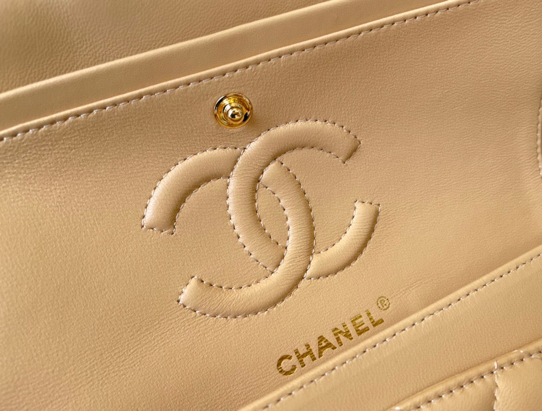 Chanel Classic Flap Small In Jaune Poussin Lambskin