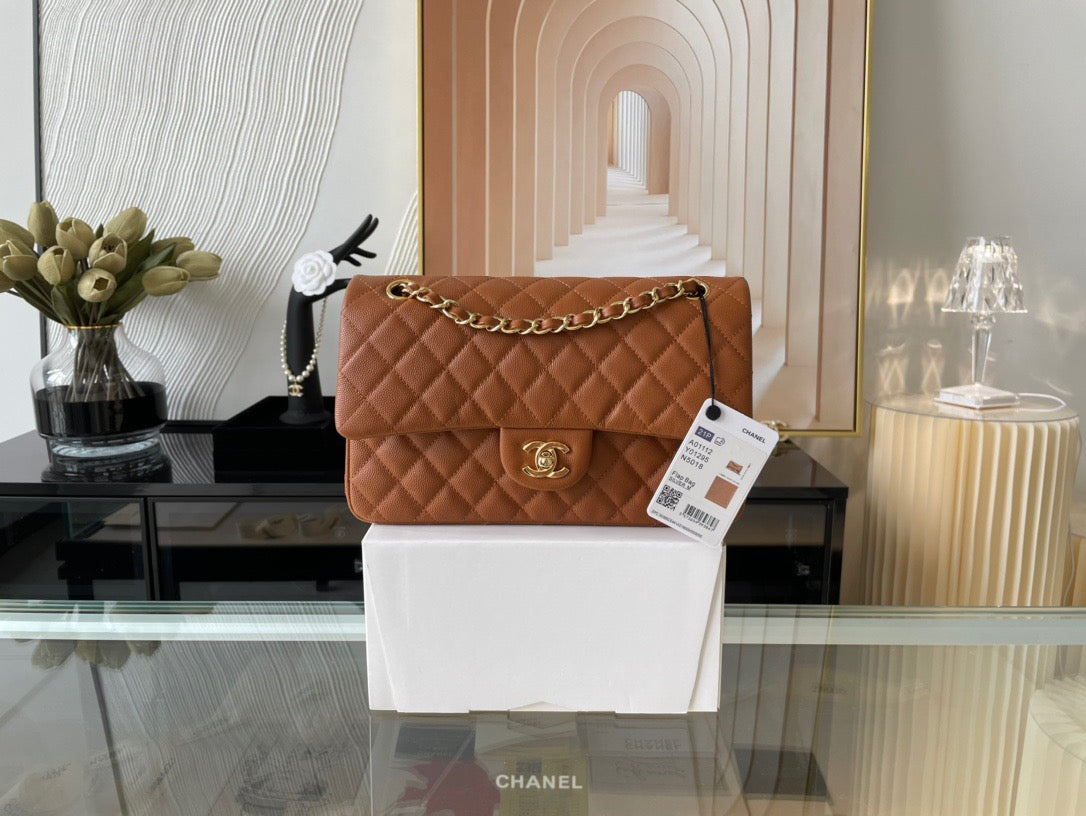 Chanel Classic Flap Medium In Brown Calfskin