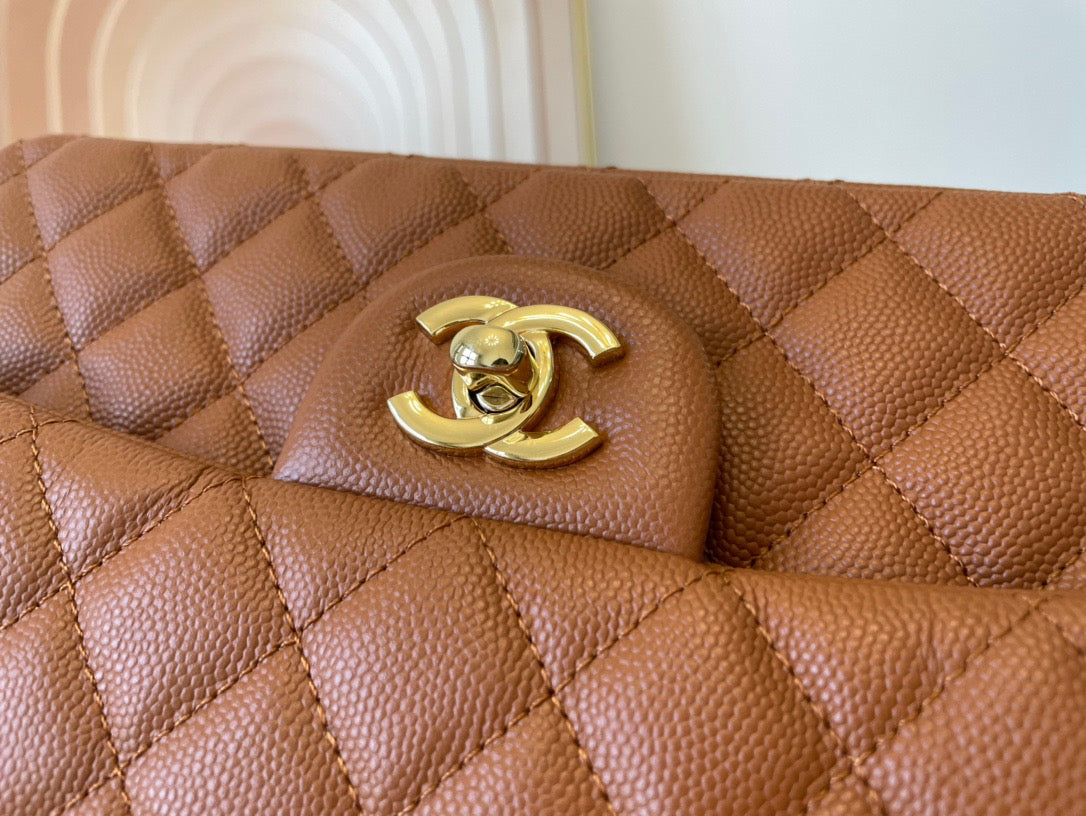 Chanel Classic Flap Medium In Brown Calfskin