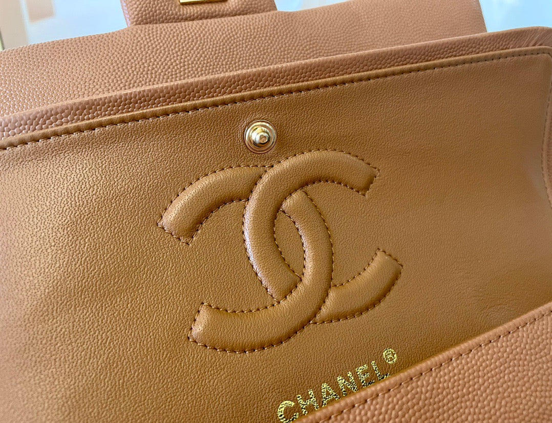 Chanel Classic Flap Medium In Brown Calfskin