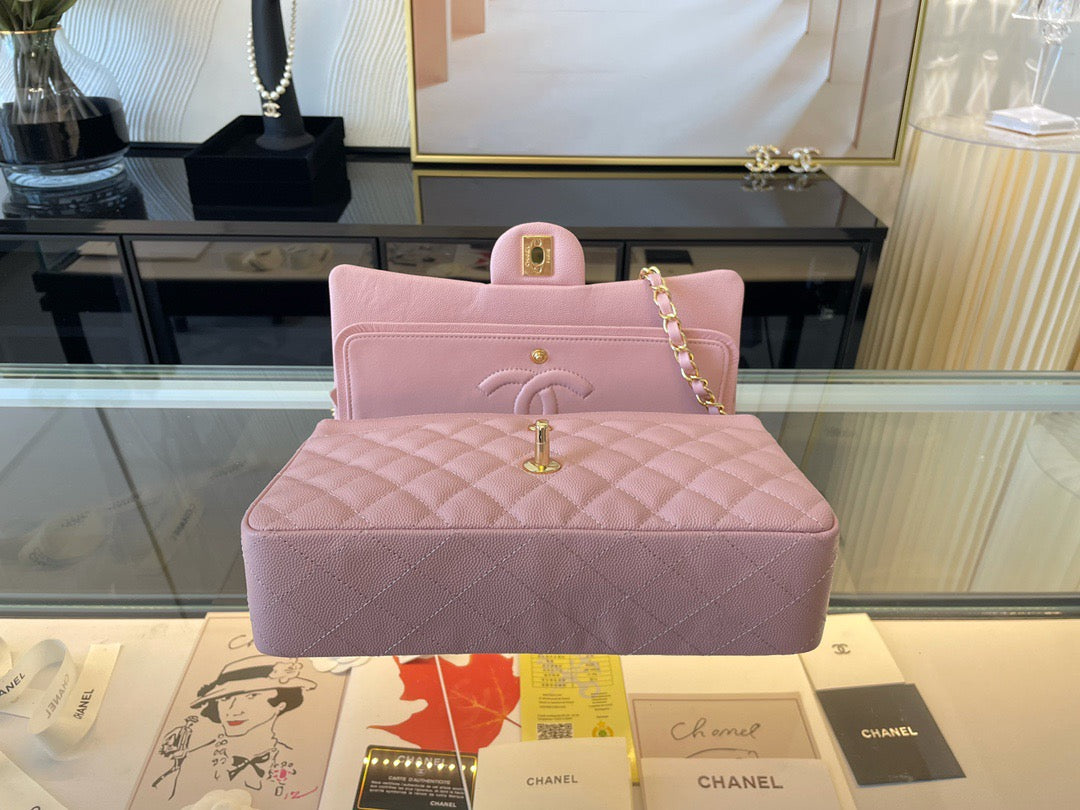 Chanel Classic Flap Medium In Pink Calfskin