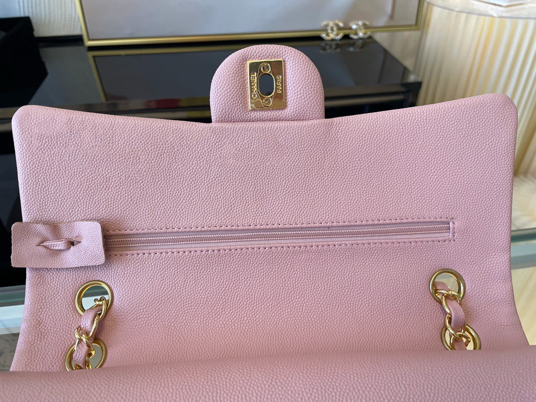 Chanel Classic Flap Medium In Pink Calfskin