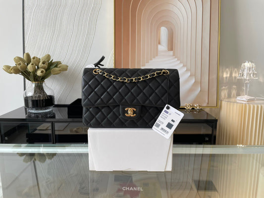 Chanel Classic Flap Medium In Black Calfskin