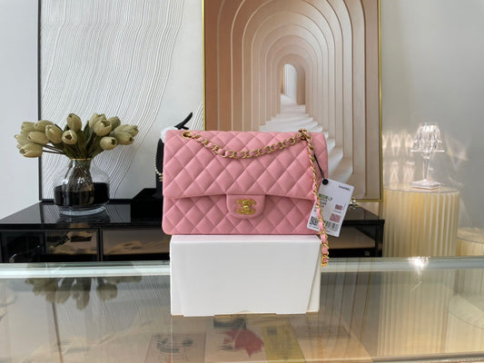 Chanel Classic Flap Medium In Pink Lambskin