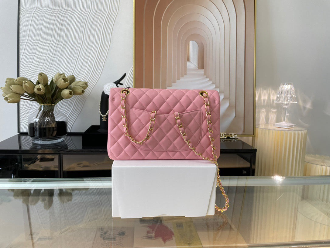 Chanel Classic Flap Medium In Pink Lambskin