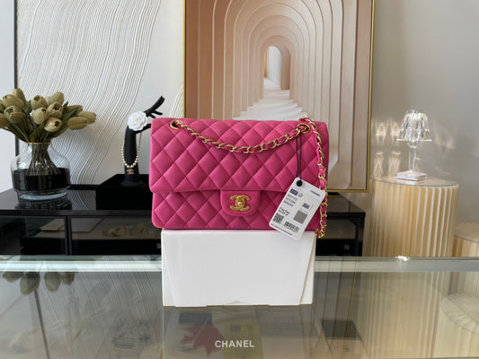 Chanel Classic Flap Medium In Rose Pink Lambskin