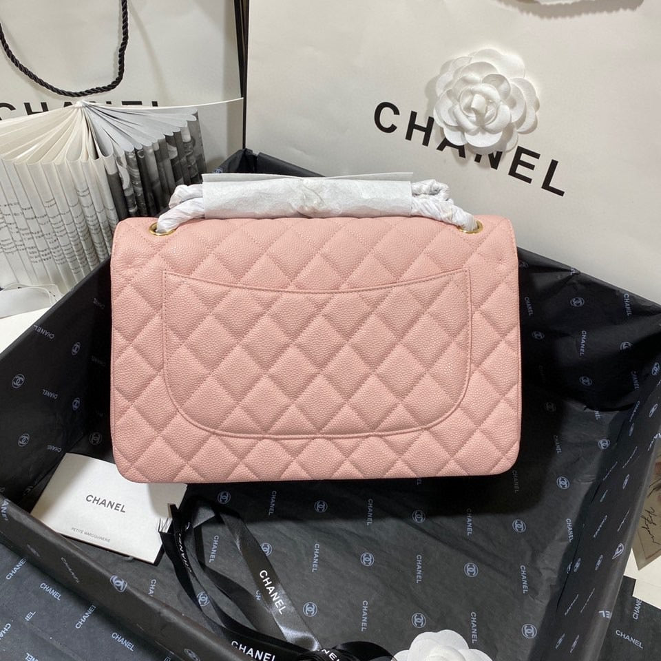 Chanel Classic Flap Jumbo In Pink Calfskin