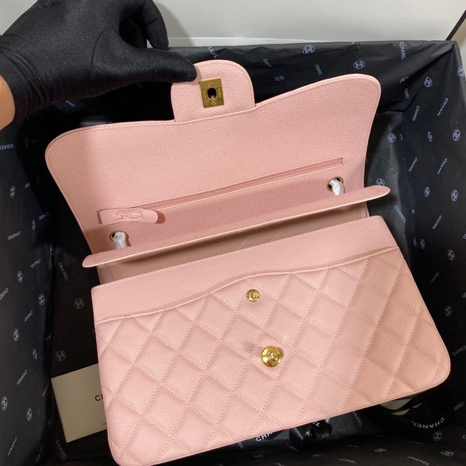 Chanel Classic Flap Jumbo In Pink Calfskin