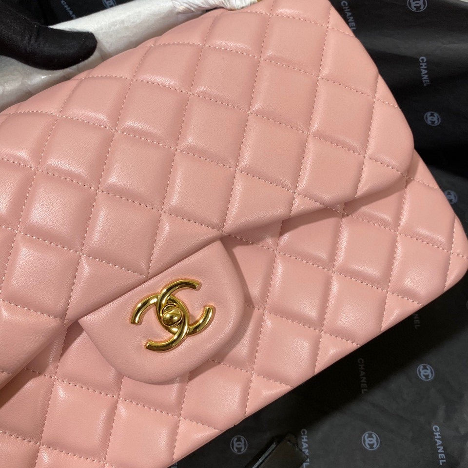 Chanel Classic Flap Jumbo In Light Pink Lambskin