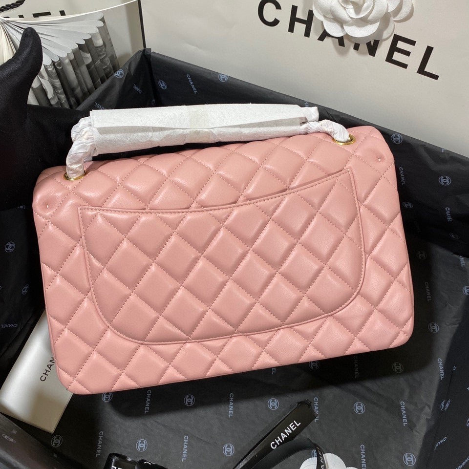 Chanel Classic Flap Jumbo In Light Pink Lambskin