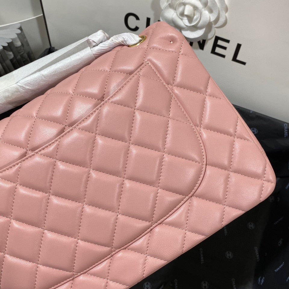 Chanel Classic Flap Jumbo In Light Pink Lambskin