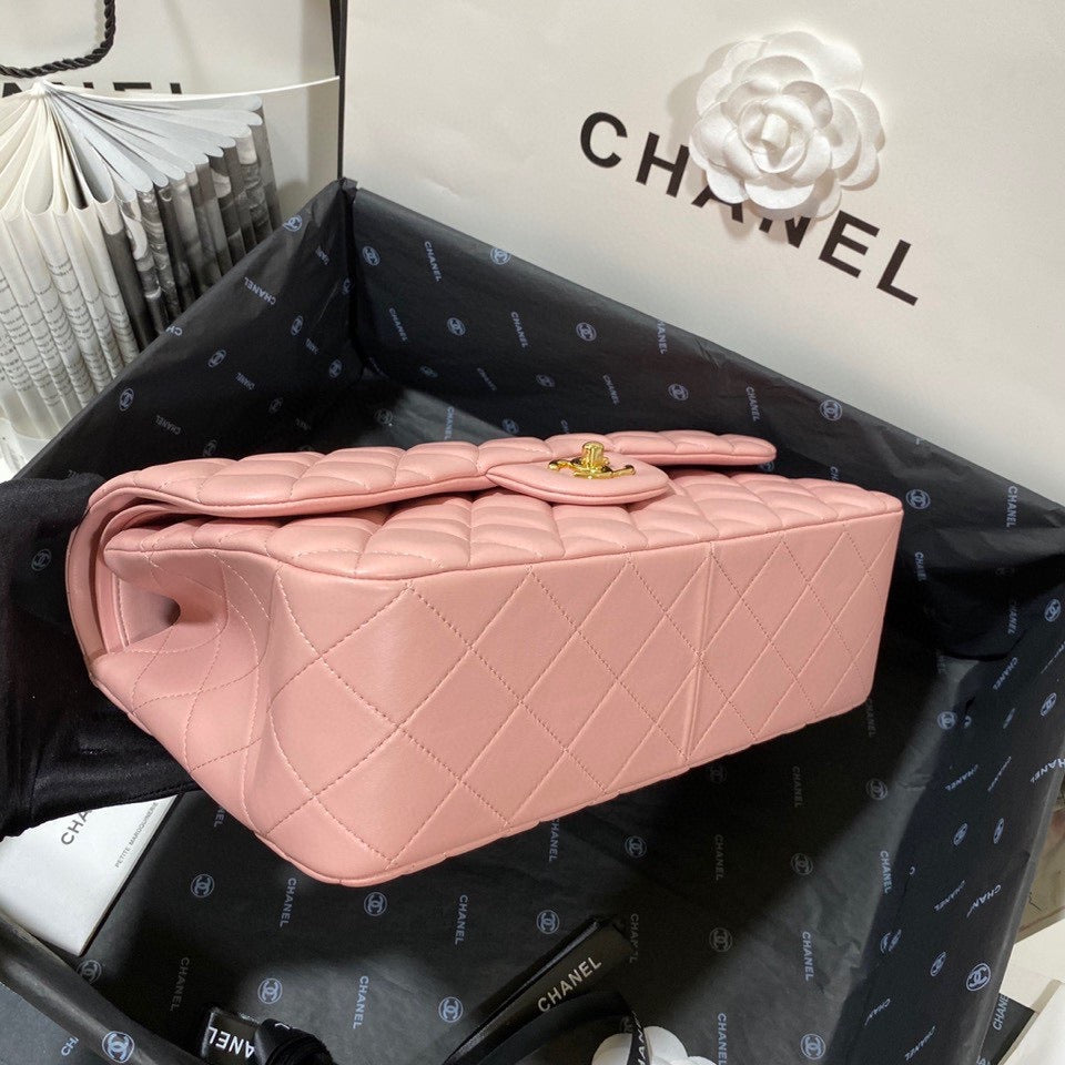 Chanel Classic Flap Jumbo In Light Pink Lambskin