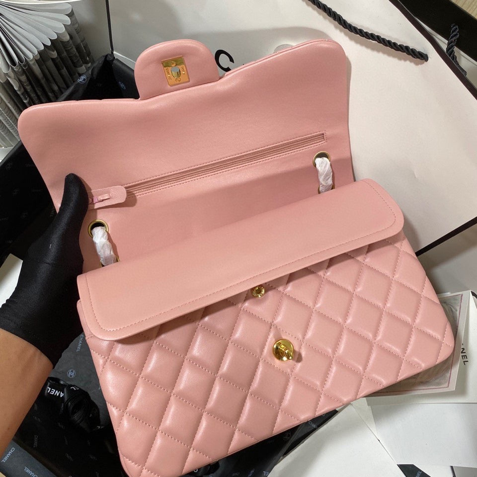 Chanel Classic Flap Jumbo In Light Pink Lambskin