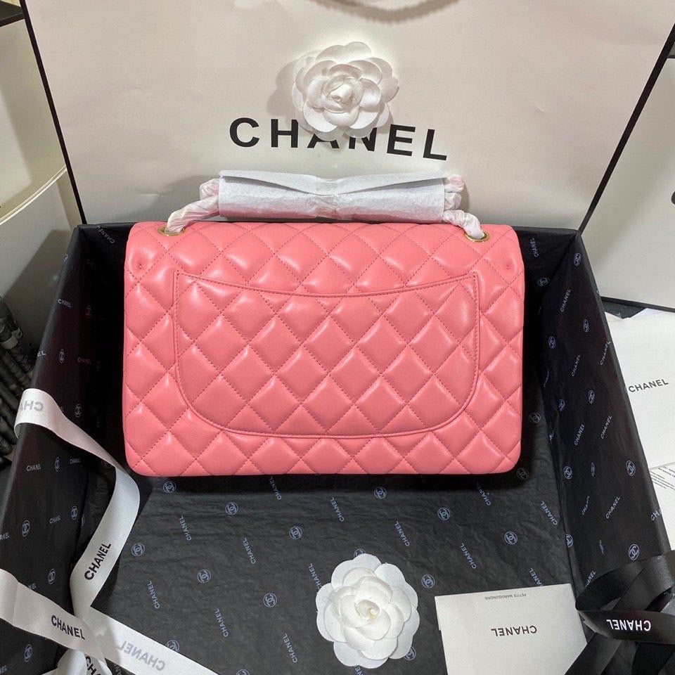 Chanel Classic Flap Jumbo In Pink Lambskin