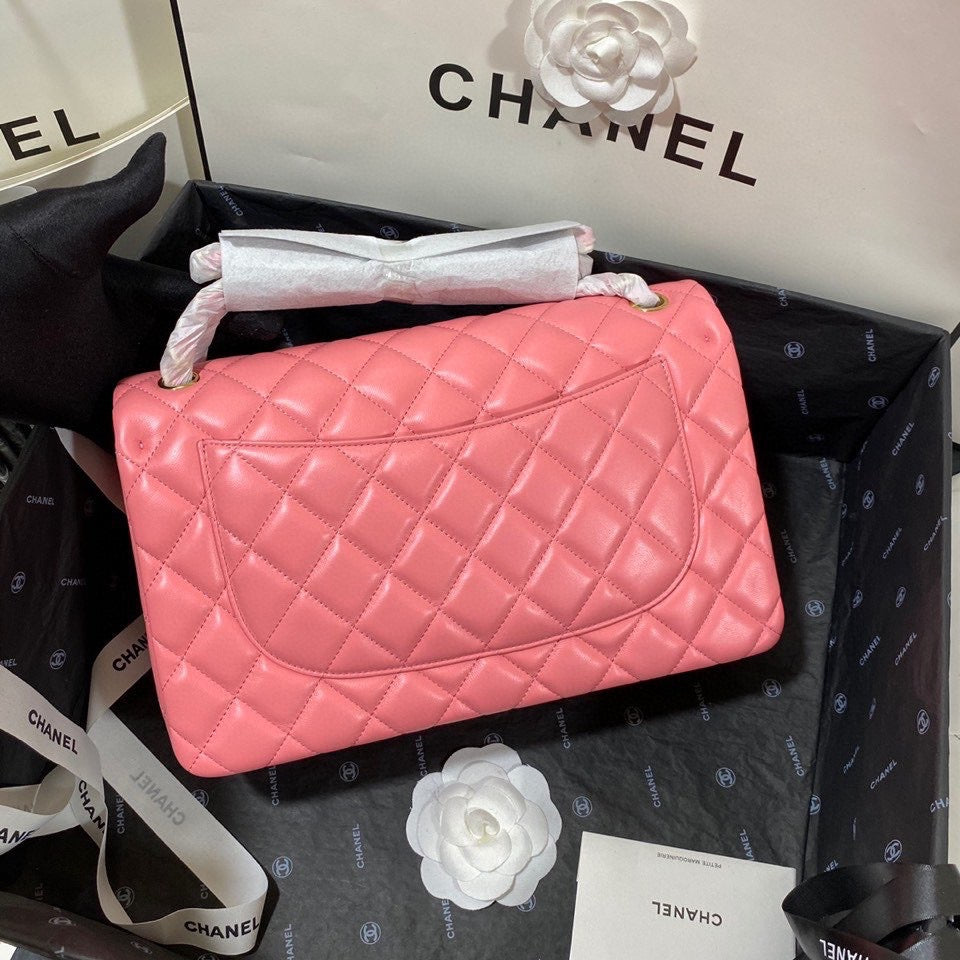 Chanel Classic Flap Jumbo In Pink Lambskin